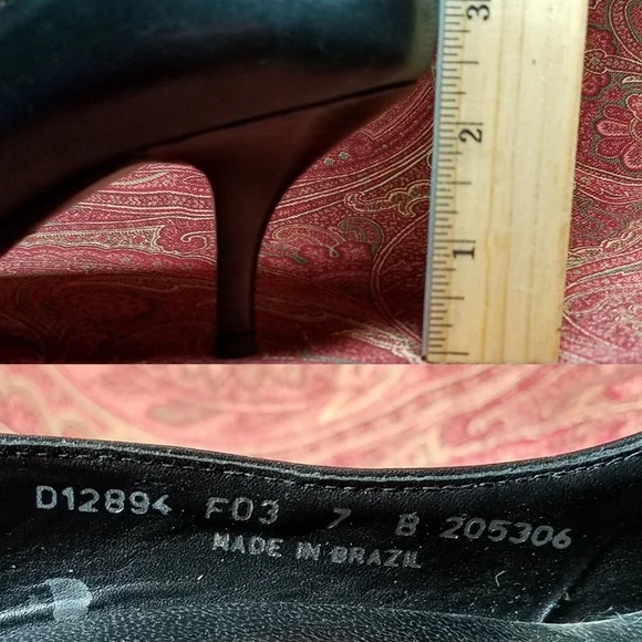 COLE HAAN black kitten heels 7B ⤵️ - Picture 8 of 9